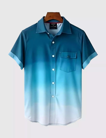 Shady Pattern Printed Men's Shirt Half Sleeves Exclusive Summer Edition