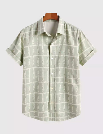 Pista Checks Men's Shirt Half Sleeves Exclusive Summer Edition