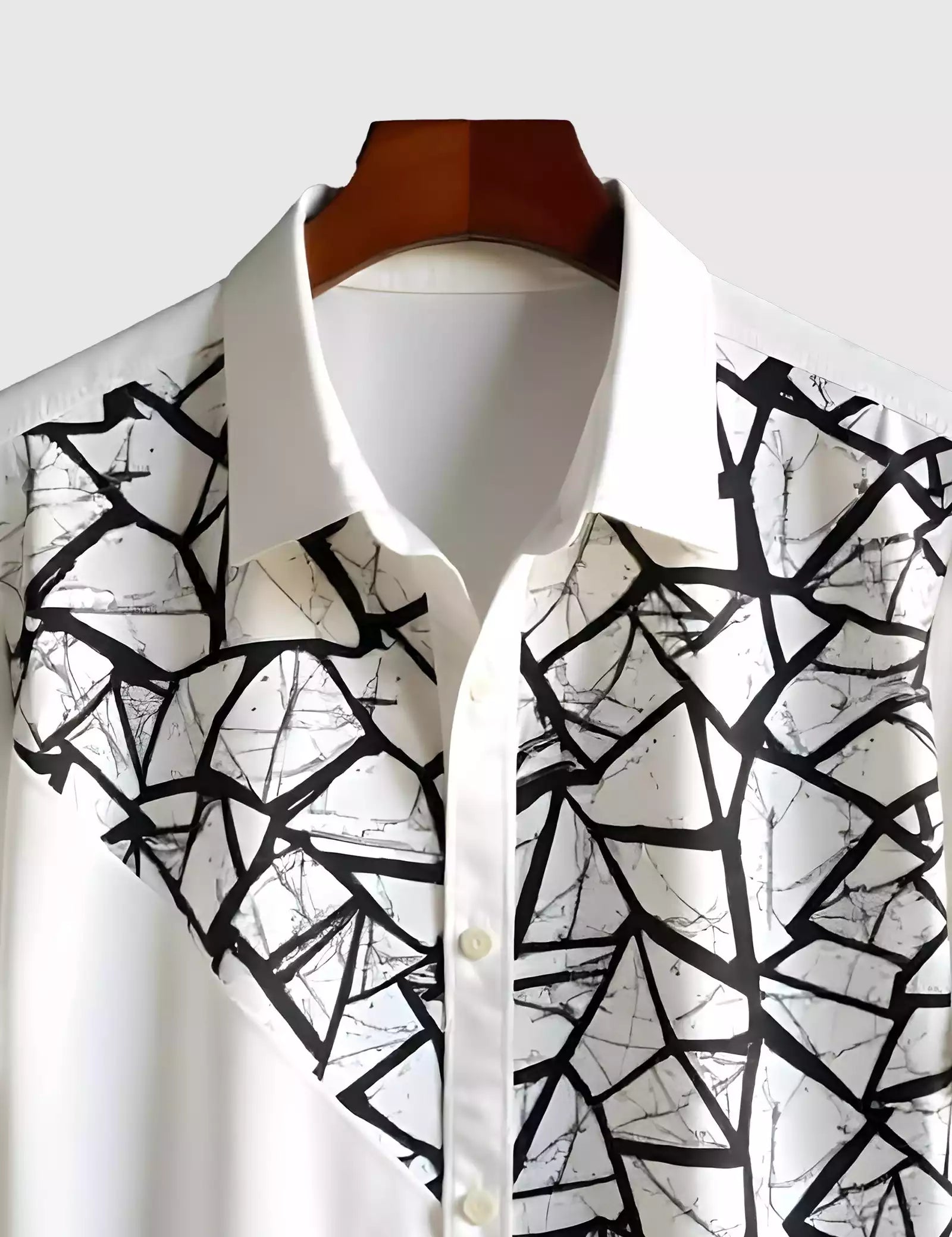 Tiles Pattern Men's Shirt Half Sleeves Exclusive Summer Edition