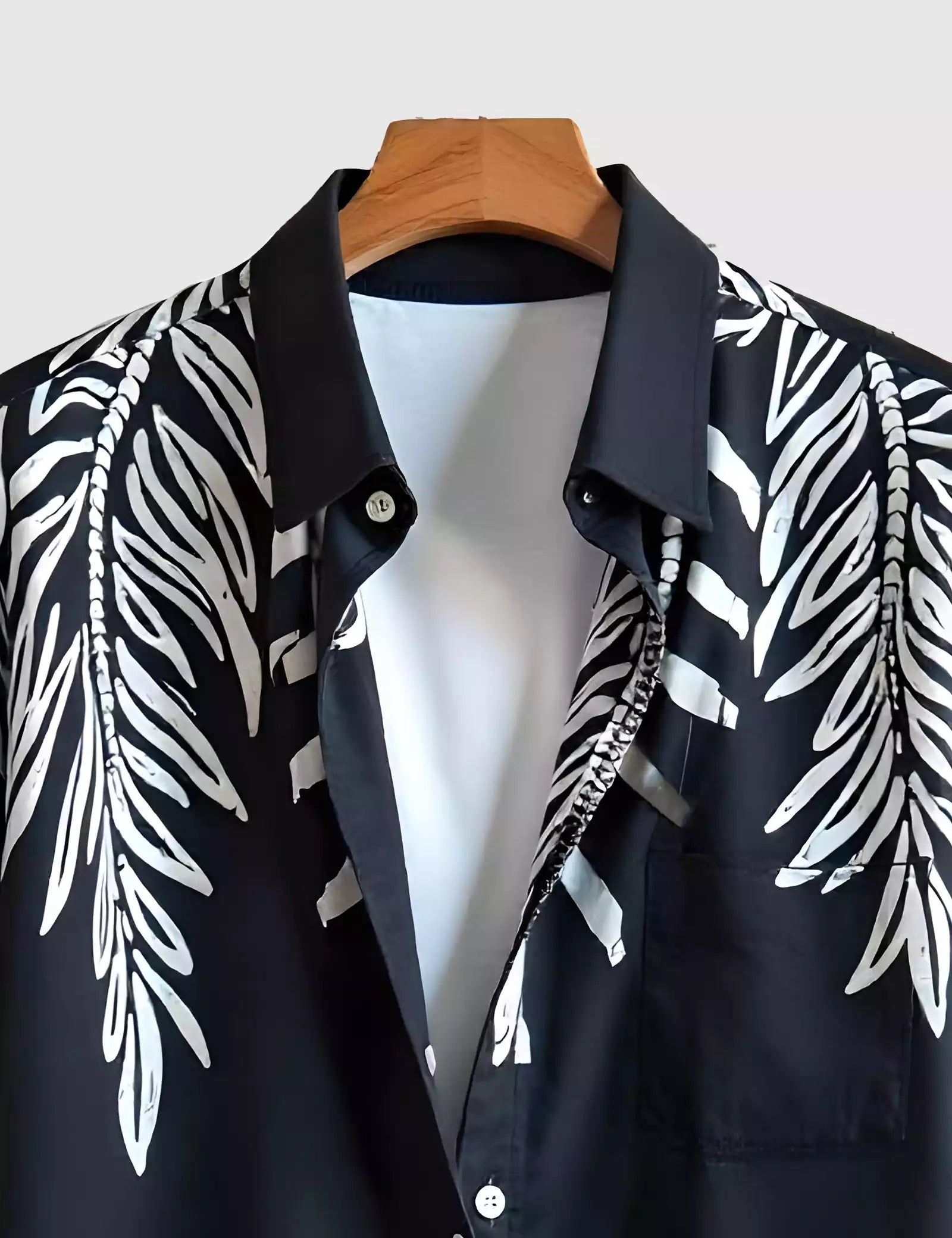 Vertical Leaf Men's Shirt Half Sleeves Exclusive Summer Edition