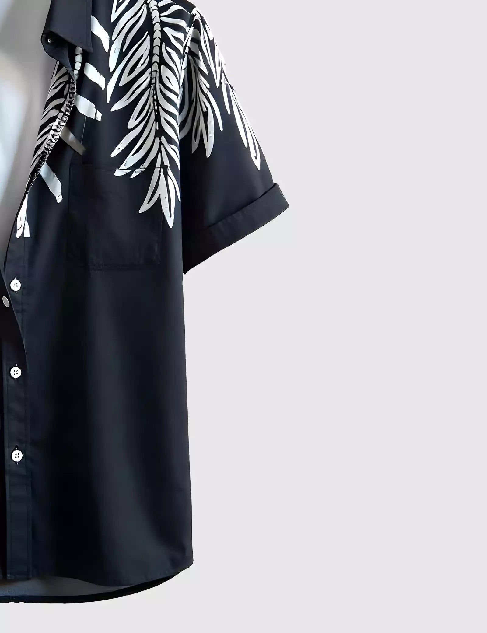 Vertical Leaf Men's Shirt Half Sleeves Exclusive Summer Edition